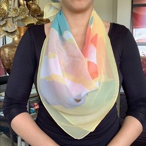 Beautiful pastel spring scarf